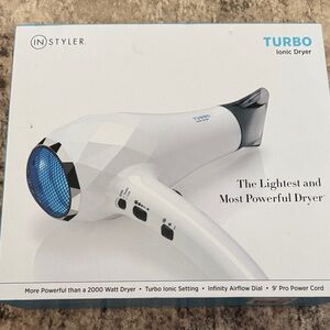 InStyler Turbo Ionic Hair Dryer - White